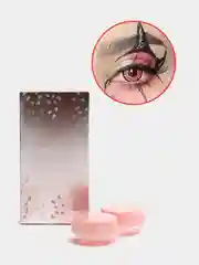 Тёмно-розовый цветные контактные линзы Crazy, контейнер в комплекте, без диоптрий, 2 штуки