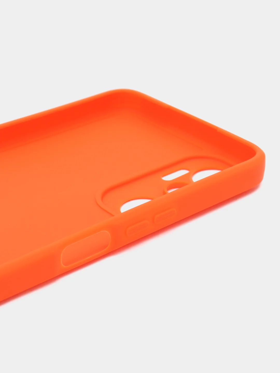 Оранжевый чехол для Infinix HOT 20 (Инфиникс Хот 20 ), прозрачный, силиконовый