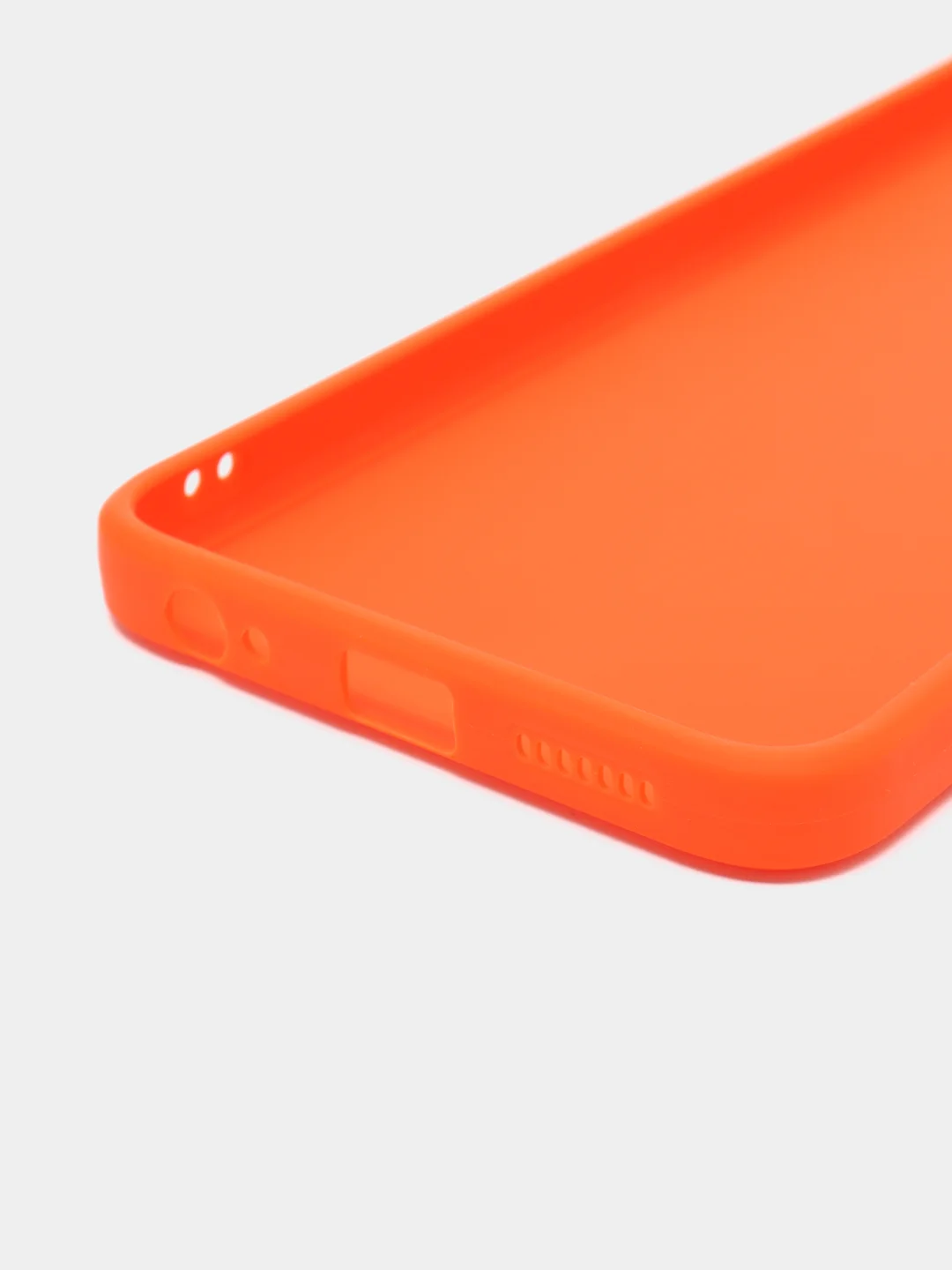 Оранжевый чехол для Infinix HOT 20 (Инфиникс Хот 20 ), прозрачный, силиконовый