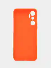 Оранжевый чехол для Infinix HOT 20 (Инфиникс Хот 20 ), прозрачный, силиконовый