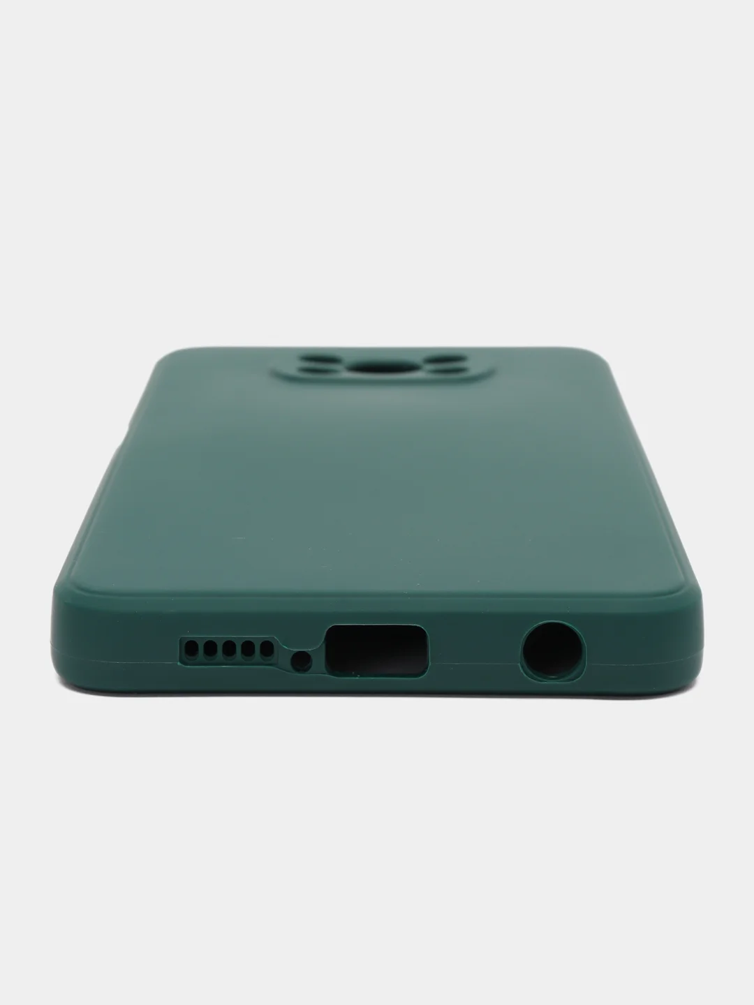 Тёмно-зелёный чехол для Xiaomi Poco X3 NFC, Poco X3 Pro (Сяоми Поко Икс3 нфс, Икс3 Про), силиконовый