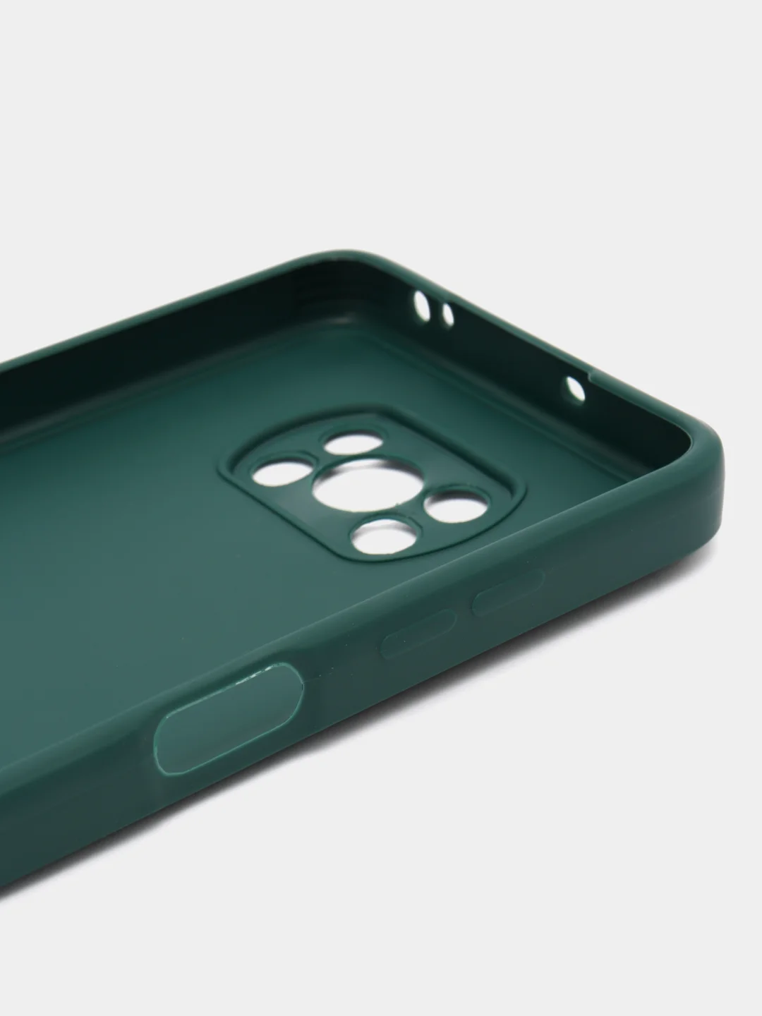 Тёмно-зелёный чехол для Xiaomi Poco X3 NFC, Poco X3 Pro (Сяоми Поко Икс3 нфс, Икс3 Про), силиконовый