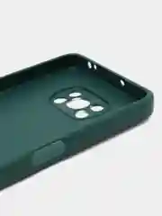 Тёмно-зелёный чехол для Xiaomi Poco X3 NFC, Poco X3 Pro (Сяоми Поко Икс3 нфс, Икс3 Про), силиконовый