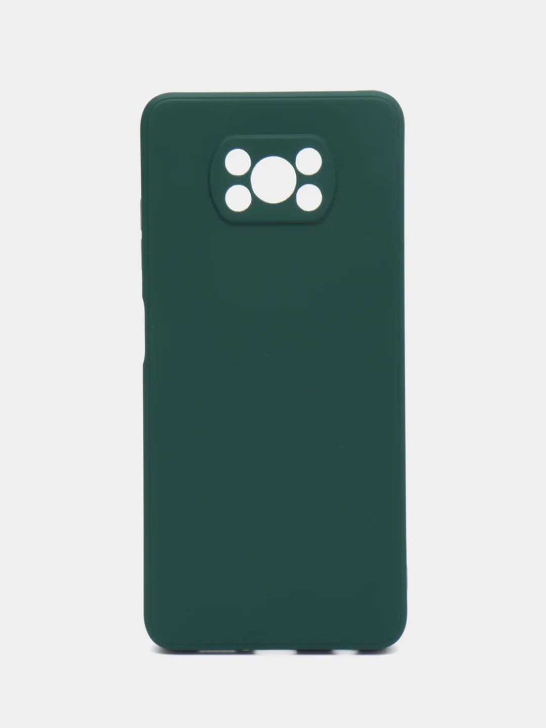 Тёмно-зелёный чехол для Xiaomi Poco X3 NFC, Poco X3 Pro (Сяоми Поко Икс3 нфс, Икс3 Про), силиконовый