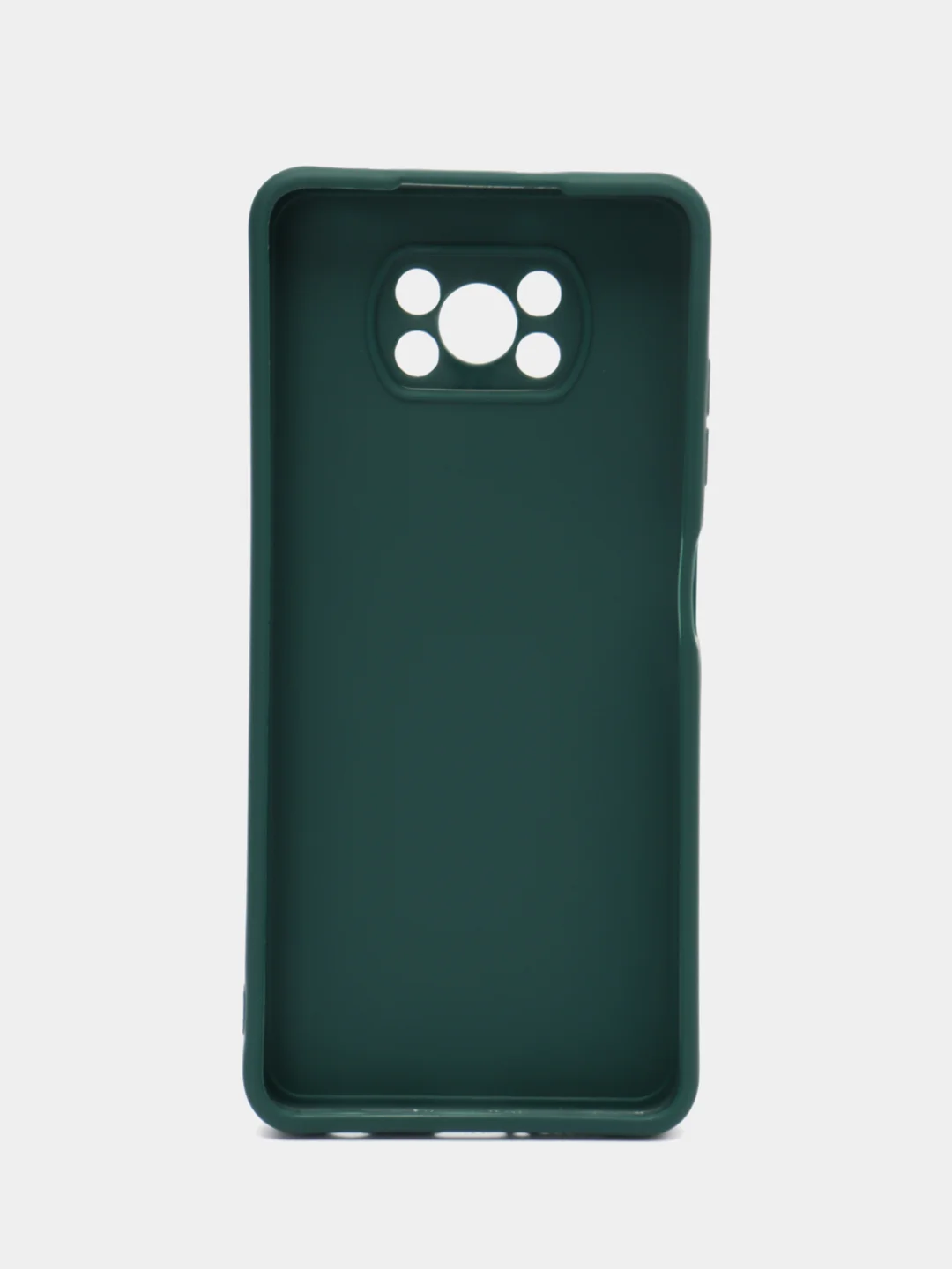 Тёмно-зелёный чехол для Xiaomi Poco X3 NFC, Poco X3 Pro (Сяоми Поко Икс3 нфс, Икс3 Про), силиконовый