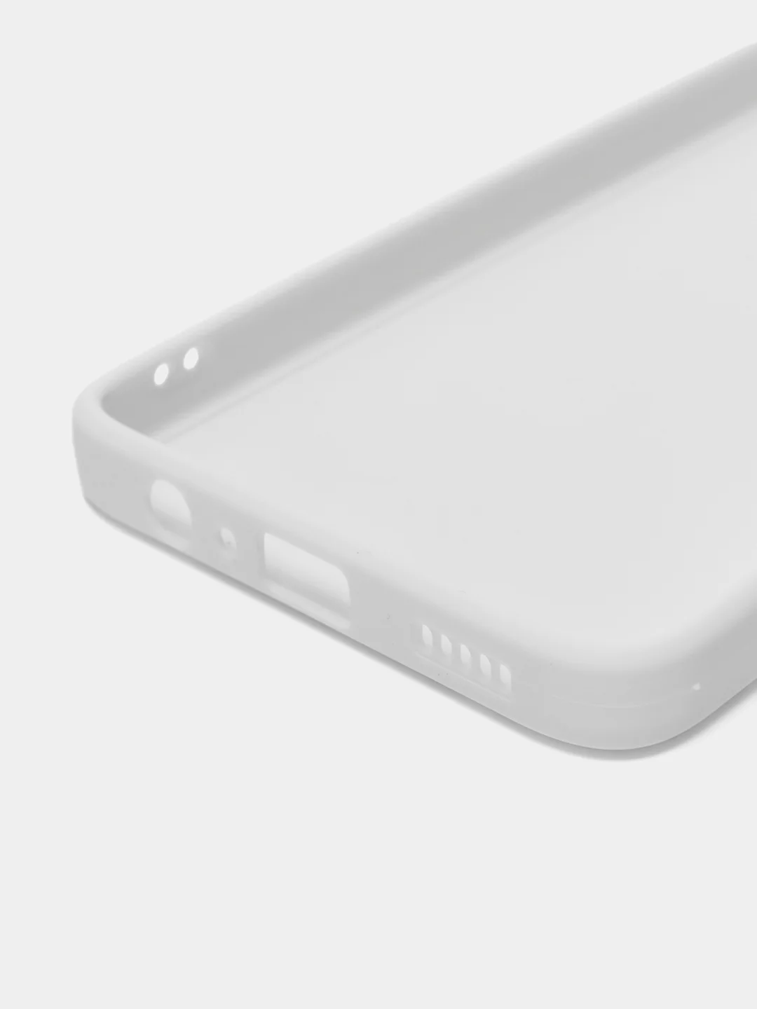 Белый силиконовый чехол для Huawei Honor X7 (Хуавей Хонор Х7), с защитой камеры
