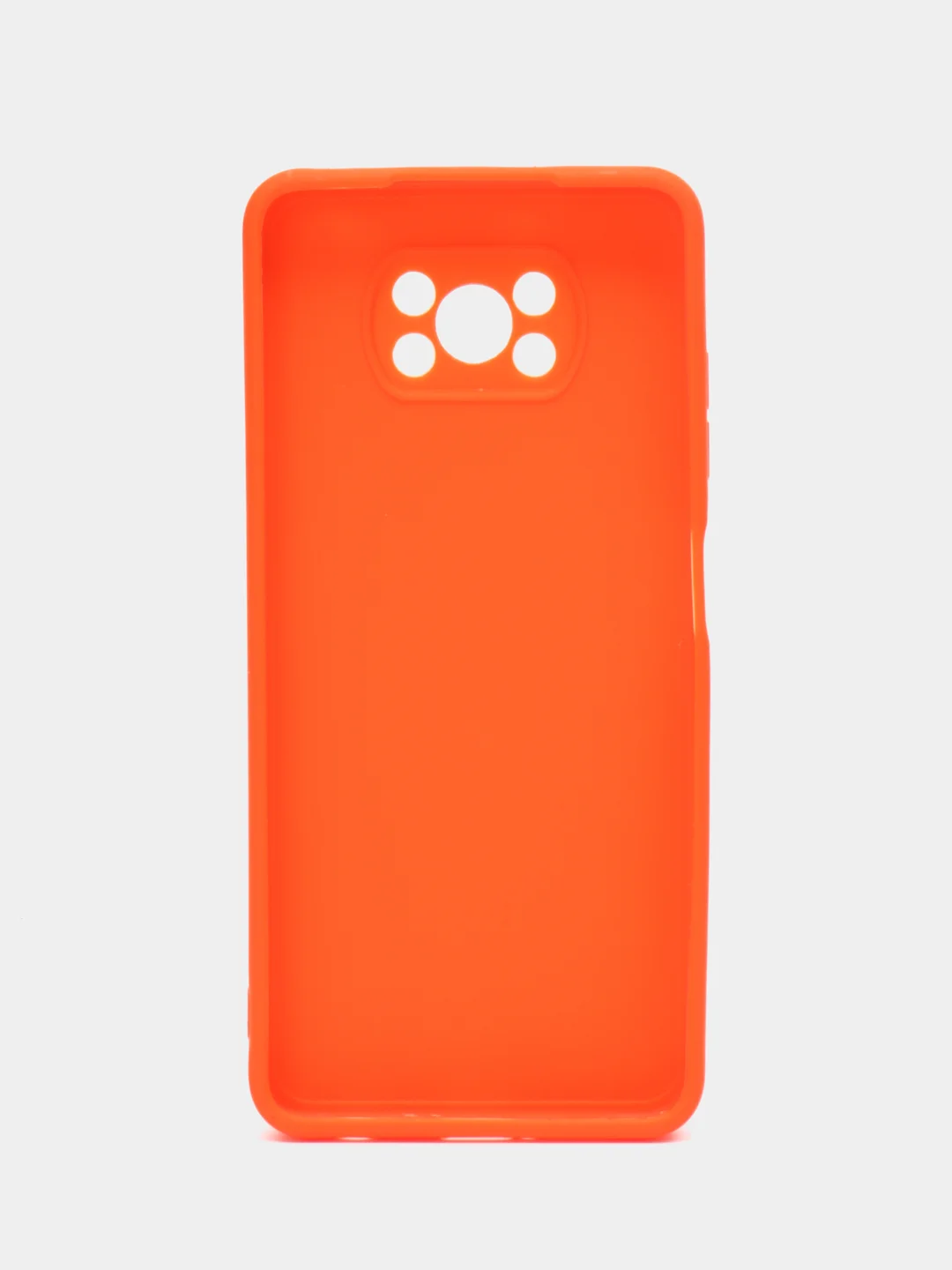 Оранжевый чехол для Xiaomi Poco X3 NFC, Poco X3 Pro (Сяоми Поко Икс3 нфс, Икс3 Про), силиконовый