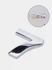 Тёмно-серый 3d Наклейка на авто "Буквы, цифры, знаки"