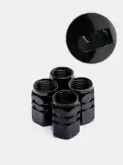Черный колпачки на ниппель для колес