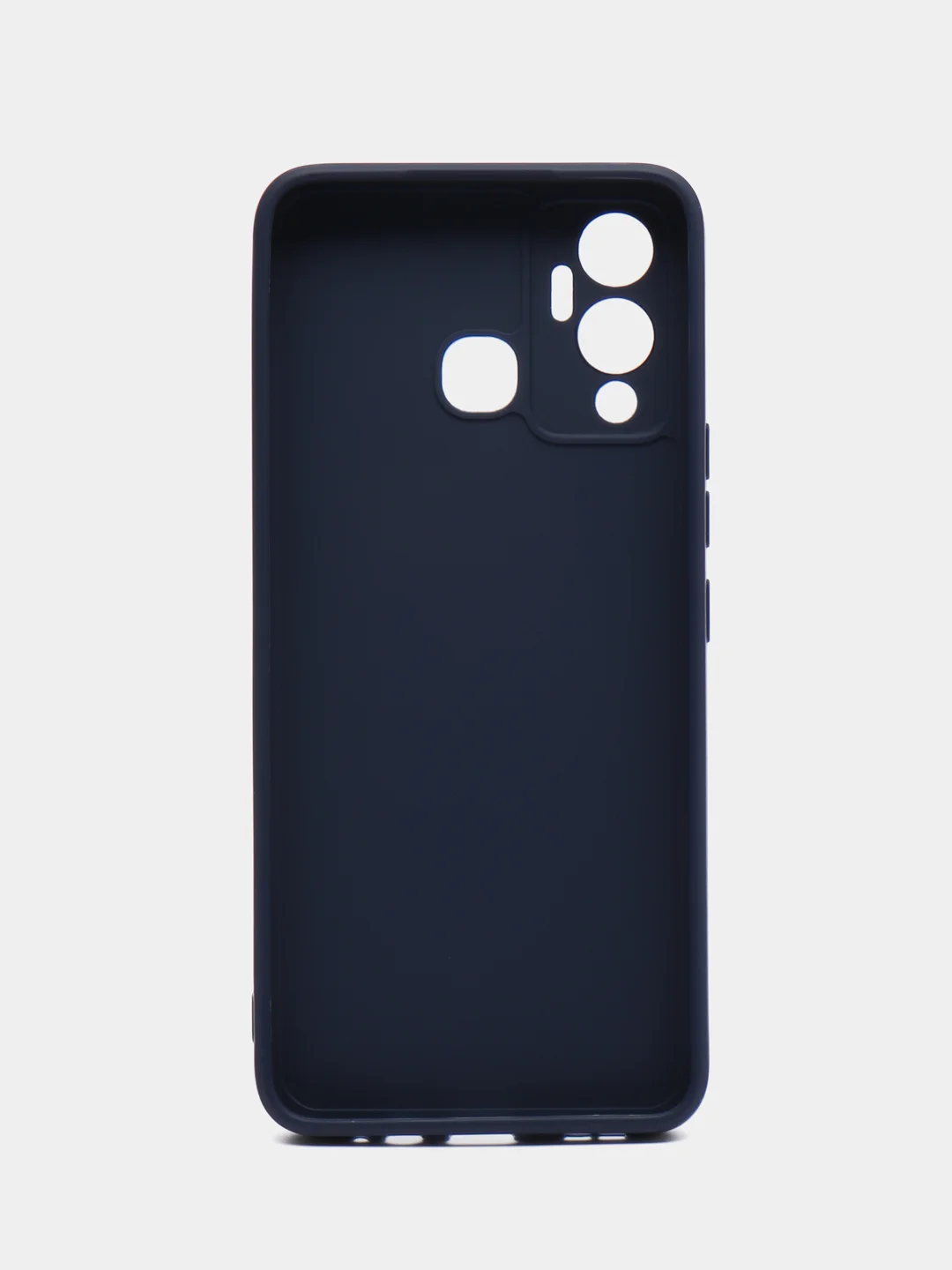 Темно-синий чехол силиконовый на Infinix Hot 12 Play NFC (Инфиникс Хот 12 Плей НФС)