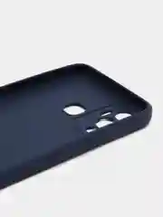 Темно-синий чехол силиконовый на Infinix Hot 12 Play NFC (Инфиникс Хот 12 Плей НФС)