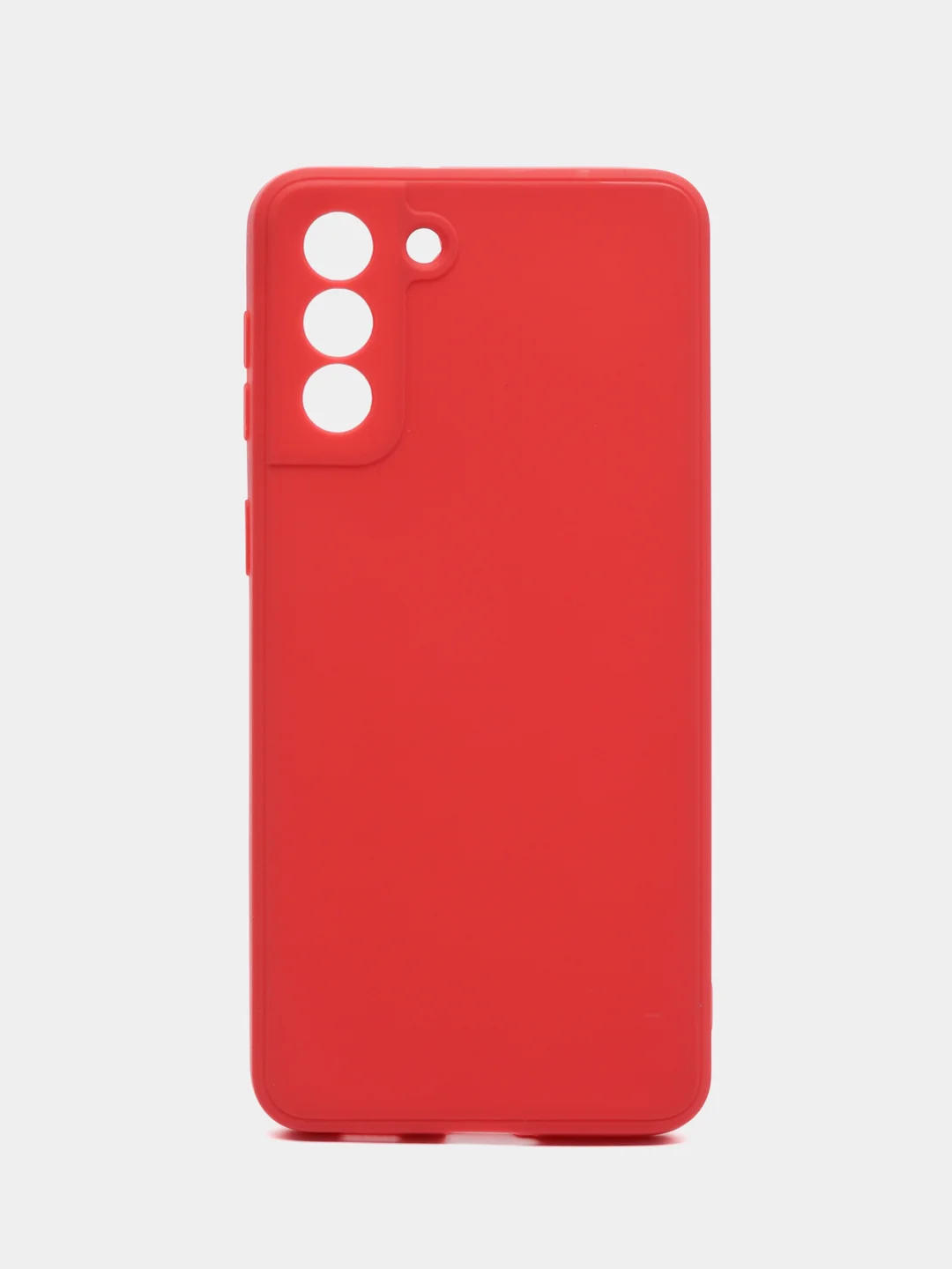 Коралловый чехол силиконовый для Samsung Galaxy S21 Plus (Самсунг Гэлекси С21 Плюс), с защитой камеры