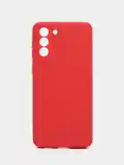 Коралловый чехол силиконовый для Samsung Galaxy S21 Plus (Самсунг Гэлекси С21 Плюс), с защитой камеры