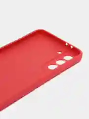Коралловый чехол силиконовый для Samsung Galaxy S21 Plus (Самсунг Гэлекси С21 Плюс), с защитой камеры