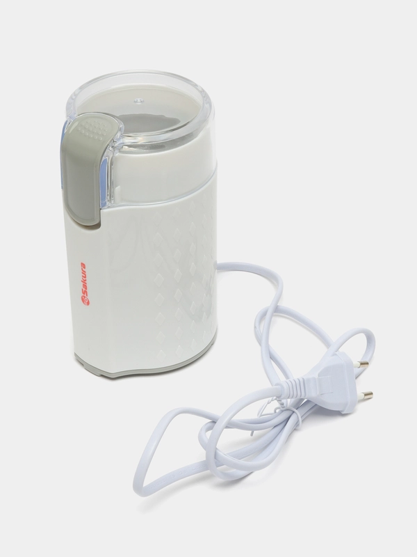 Кофемолка Sakura SA-6163W, белая, 200 Вт, 50 г