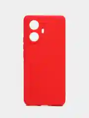 Красный силиконовый чехол для Realme 10 Pro+  / 10 Pro Plus (Реалми 10 Про Плюс 5 Джи), прозрачный