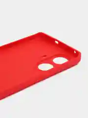 Красный силиконовый чехол для Realme 10 Pro+  / 10 Pro Plus (Реалми 10 Про Плюс 5 Джи), прозрачный