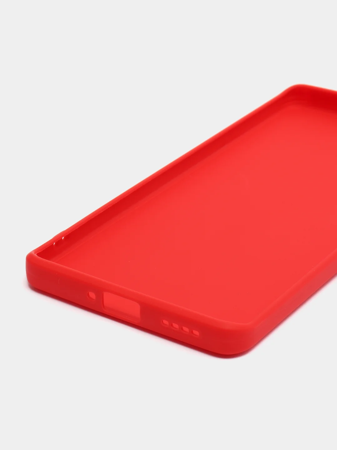 Красный силиконовый чехол для Realme 10 Pro+ / 10 Pro Plus (Реалми 10 Про Плюс 5 Джи), прозрачный
