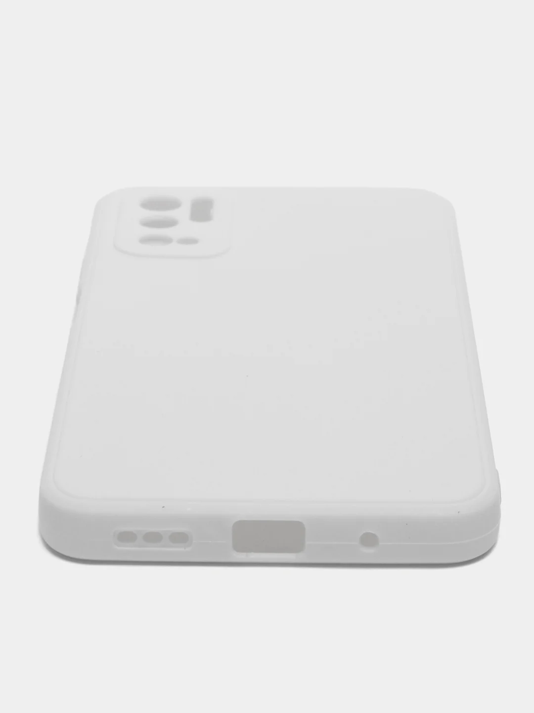 Белый чехол силиконовый для Redmi Note 10T ,Note 10 5G ,POCO M3 Pro (Редми нот 10, поко м3)