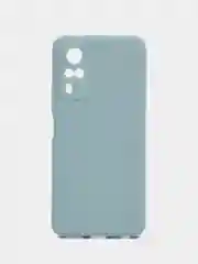 Светло-синий чехол для Vivo Y31/Y53S 4G/Y51 2020/2021 (Виво У31/У53С 4Г/У51 2020/2021), силиконовый