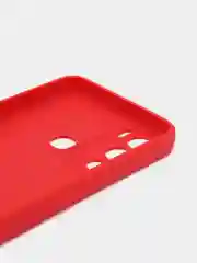 Красный силиконовый чехол для Infinix Hot 12i (Инфиникс Хот 12 ай), матовый, с защитой камеры