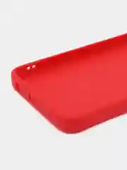 Красный силиконовый чехол для Infinix Hot 12i (Инфиникс Хот 12 ай), матовый, с защитой камеры