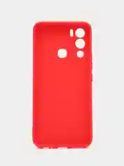 Красный силиконовый чехол для Infinix Hot 12i (Инфиникс Хот 12 ай), матовый, с защитой камеры