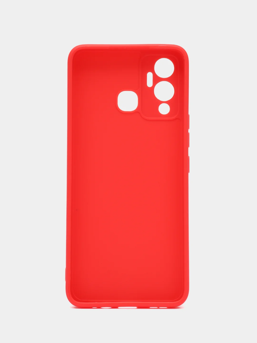 Красный чехол силиконовый на Infinix Hot 12 Play NFC (Инфиникс Хот 12 Плей НФС)