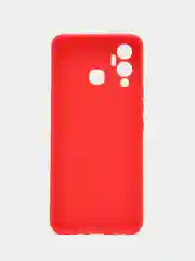 Красный чехол силиконовый на Infinix Hot 12 Play NFC (Инфиникс Хот 12 Плей НФС)