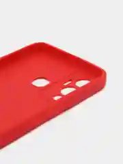 Красный чехол силиконовый на Infinix Hot 12 Play NFC (Инфиникс Хот 12 Плей НФС)