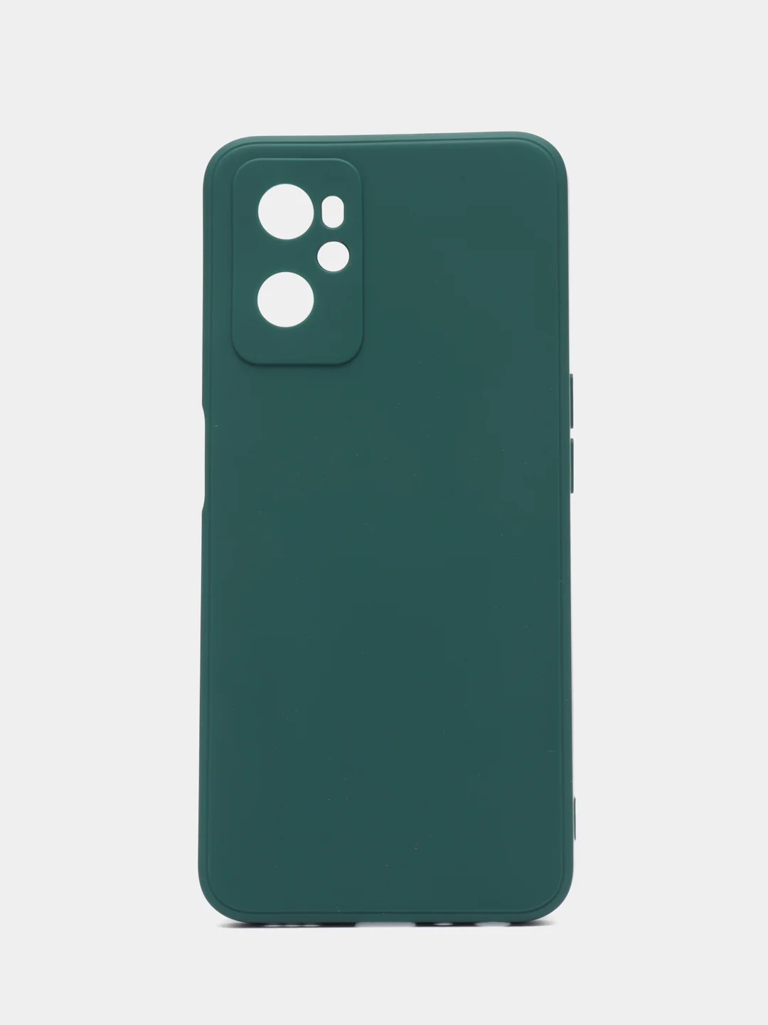 Тёмно-зелёный силиконовый чехол для Realme 9i 4G / Oppo A96, (Реалми 9Ай / Оппо А96), прозрачный