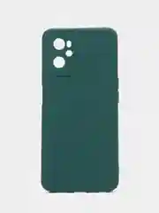 Тёмно-зелёный силиконовый чехол для Realme 9i 4G / Oppo A96, (Реалми 9Ай / Оппо А96), прозрачный