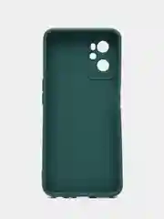 Тёмно-зелёный силиконовый чехол для Realme 9i 4G / Oppo A96, (Реалми 9Ай / Оппо А96), прозрачный