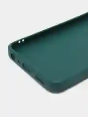 Тёмно-зелёный силиконовый чехол для Realme 9i 4G / Oppo A96, (Реалми 9Ай / Оппо А96), прозрачный