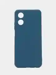 Синий чехол для Oppo A17 (Оппо А17),силиконовый прозрачный