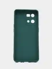 Тёмно-зелёный чехол для OPPO Reno 7 4G / Reno 8 4G / Оппо Рено , силиконовый