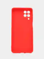 Красный чехол для Samsung M53 5G (Самсунг М53), с защитой камеры