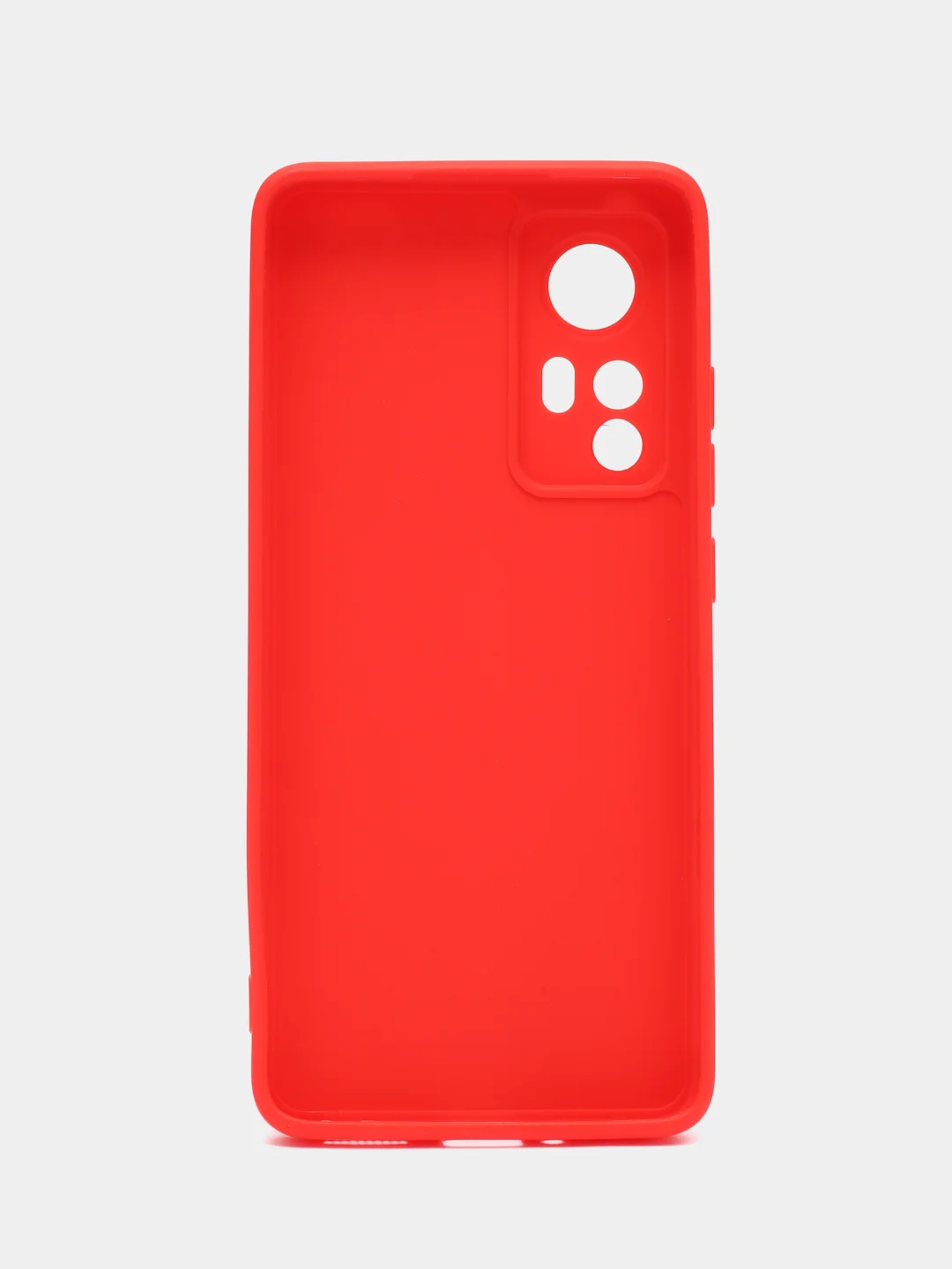 Красный чехол Xiaomi 12, Xiaomi 12X силиконовый (Сяоми 12, 12Х)