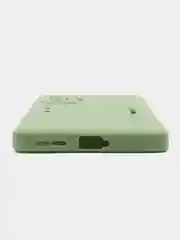 Зеленый чехол для Xiaomi Poco F4 GT (Поко Ф4 Джити) силиконовый, черный, матовый, с защитой камеры