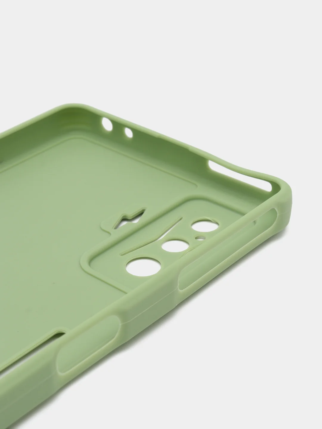 Зеленый чехол для Xiaomi Poco F4 GT (Поко Ф4 Джити) силиконовый, черный, матовый, с защитой камеры