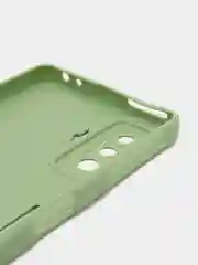 Зеленый чехол для Xiaomi Poco F4 GT (Поко Ф4 Джити) силиконовый, черный, матовый, с защитой камеры