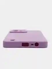Сиреневый чехол силиконовый на Realme C31, с защитой камеры