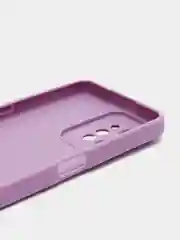 Сиреневый чехол силиконовый на Realme C31, с защитой камеры