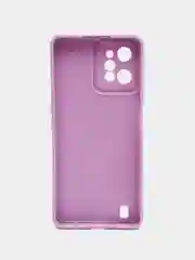 Сиреневый чехол силиконовый на Realme C31, с защитой камеры