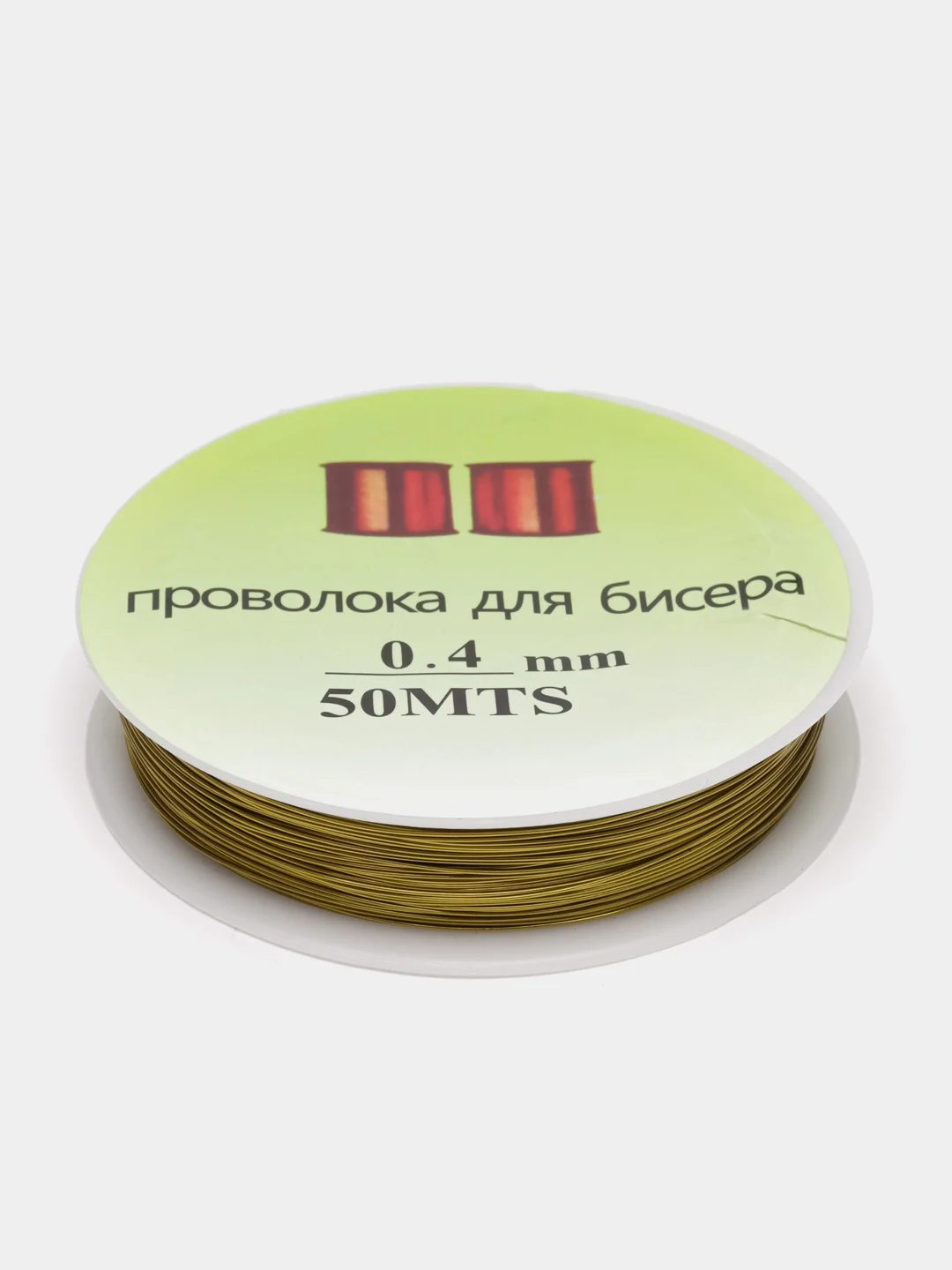 Золотой проволока для плетения бисера и бусин