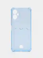 Голубой чехол для Tecno Spark 9 Pro Техно Спарк 9 Про, прозрачный с карманом для карты