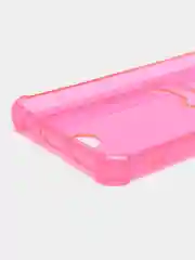 Фуксия чехол для Tecno Spark 9 Pro Техно Спарк 9 Про, прозрачный с карманом для карты