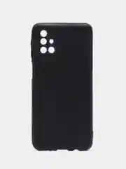 Угольный чехол Samsung Galaxy M31S (Самсунг Галакси М31C) силиконовый, матовый, черный