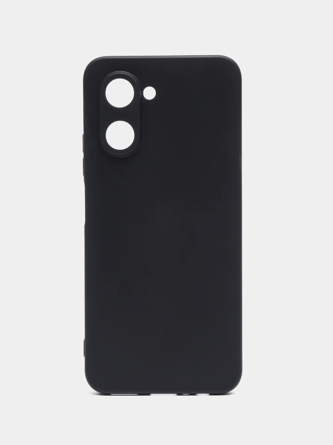 Черный чехол для Realme C33 / Реалми С33 силиконовый, цветной, матовый