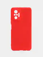 Красный чехол силиконовый Silicone Cover для Xiaomi Redmi Note 10 Pro, Сяоми Редми Нот 10 Про